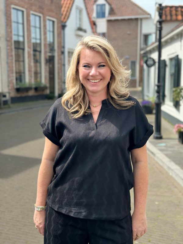 Shirtje Lydia zwart - Afbeelding 5