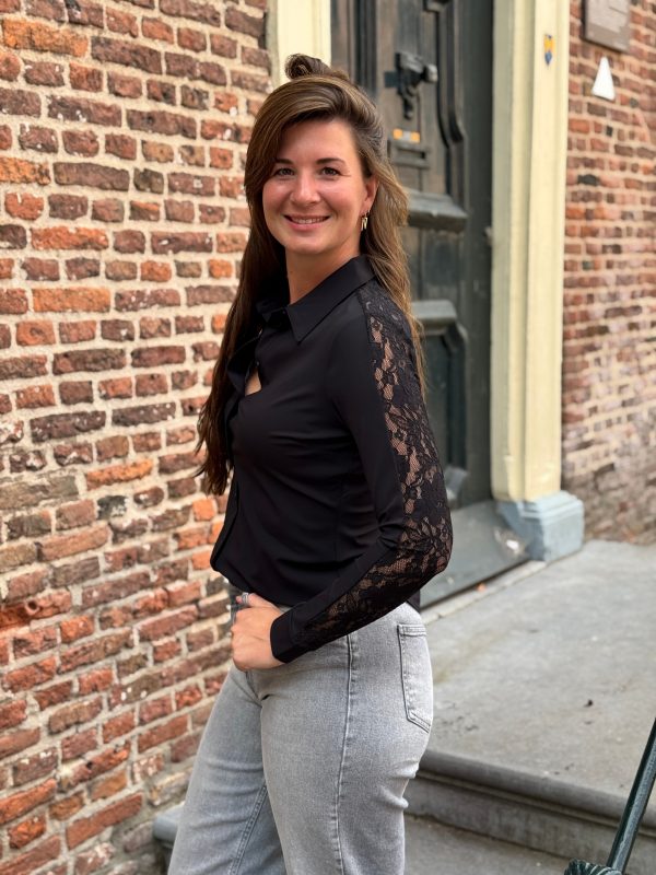 Travelstof blouse Fiene black - Afbeelding 8