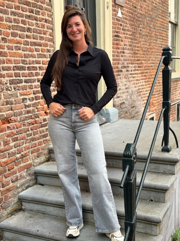 Wide jeans Juicy medium grey denim lengte 30 - Only - Afbeelding 6