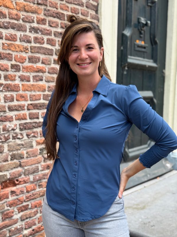 Travelstof blouse Eefke deep sea - Afbeelding 4