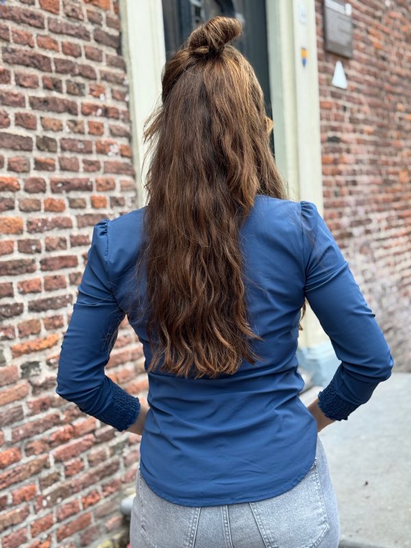 Travelstof blouse Eefke deep sea - Afbeelding 6