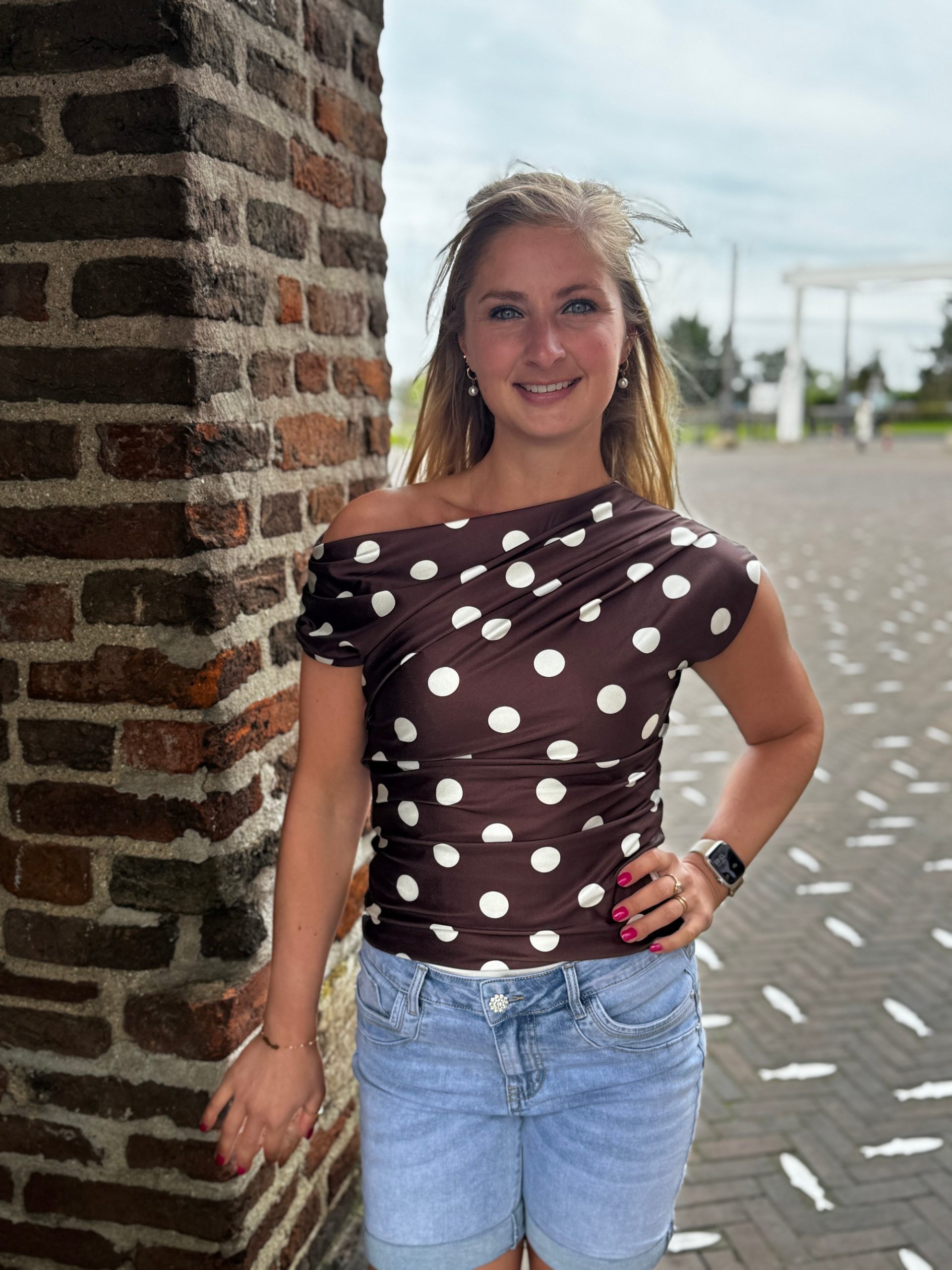 Topje Brenda brown - Afbeelding 2