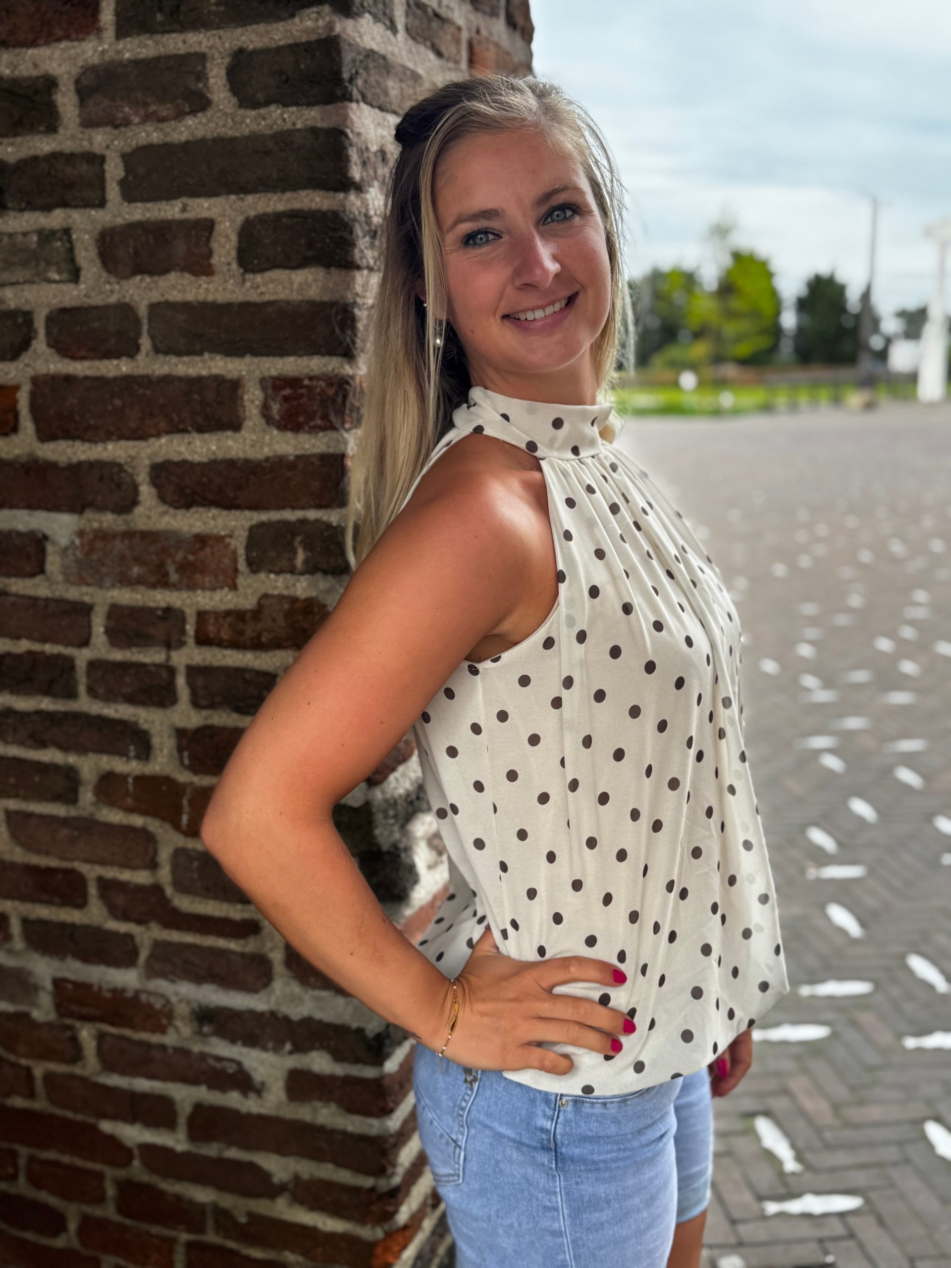 Haltertopje Helene off-white - Afbeelding 5