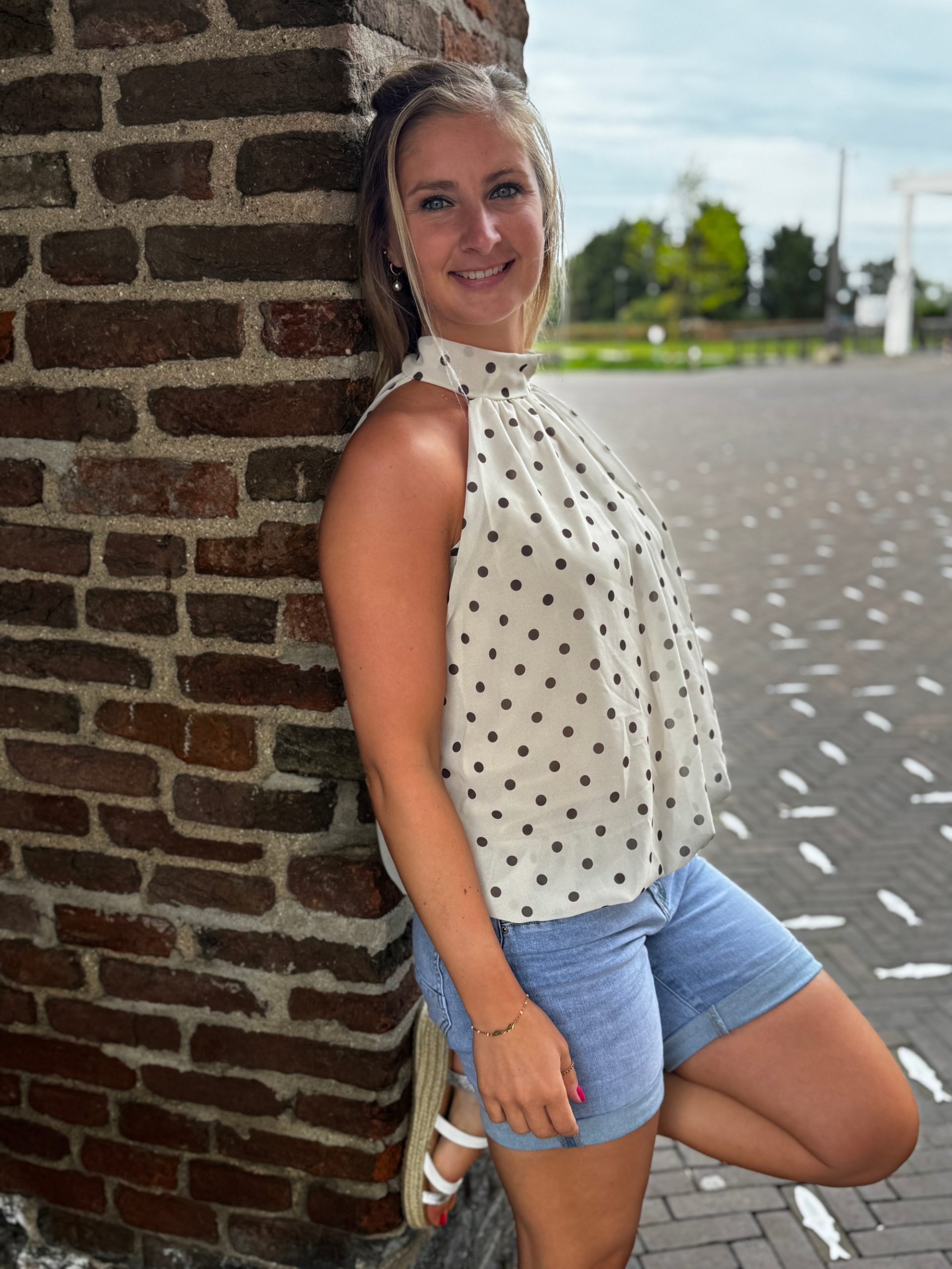 Haltertopje Helene off-white