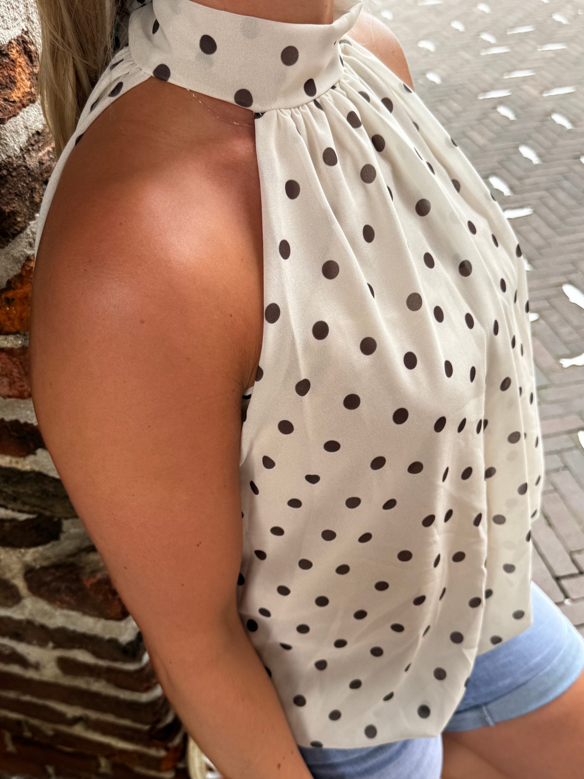 Haltertopje Helene off-white - Afbeelding 4