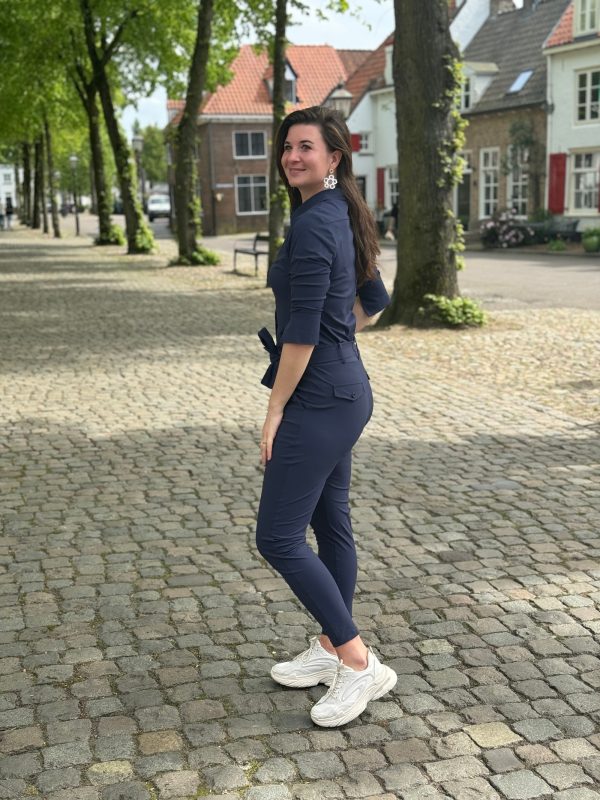 Jumpsuit Travelstof Emily dark blue - Afbeelding 5