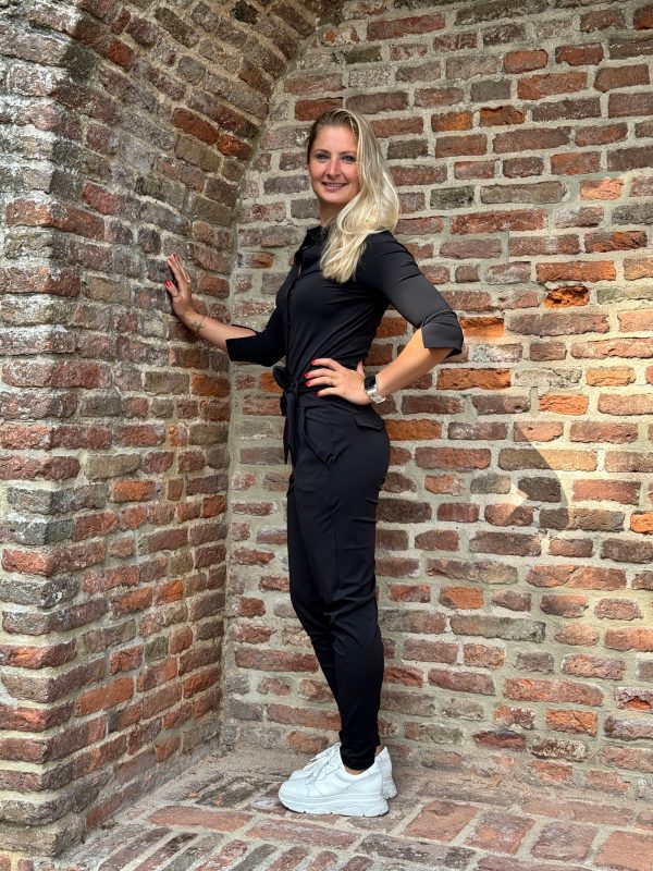 Jumpsuit Travelstof Emily black - Afbeelding 2