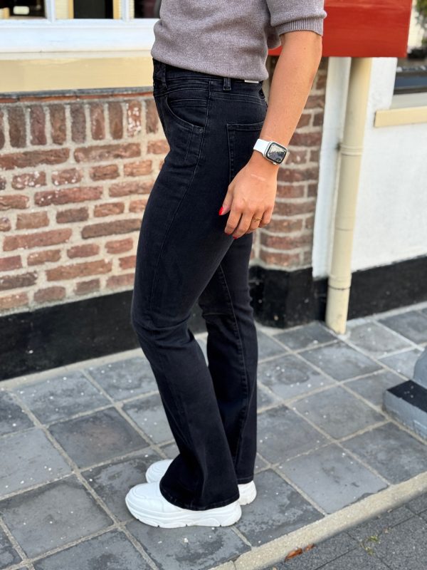 Flared jeans Matilda black lengte 32 - C.O.J. - Afbeelding 3