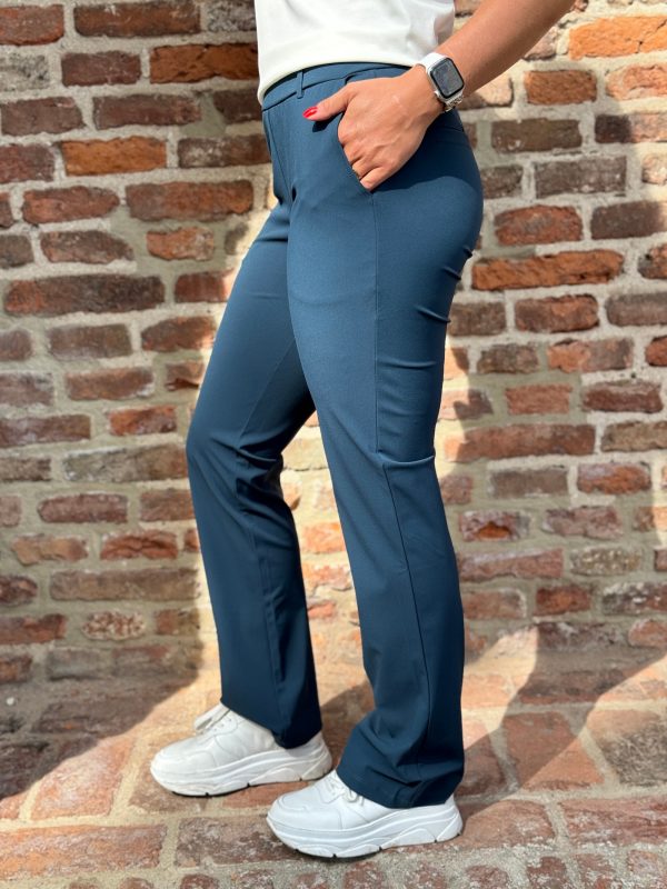 Broek Sanne shaded green travelstof - Afbeelding 3
