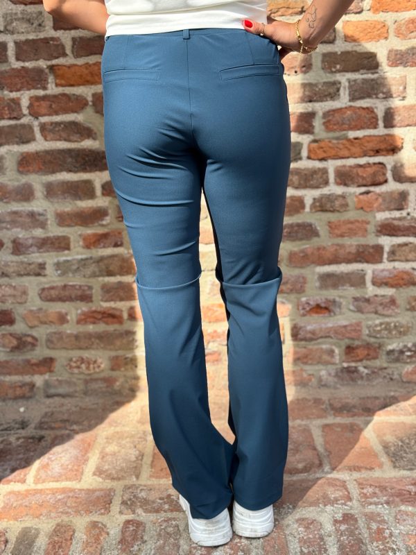 Broek Sanne shaded green travelstof - Afbeelding 4