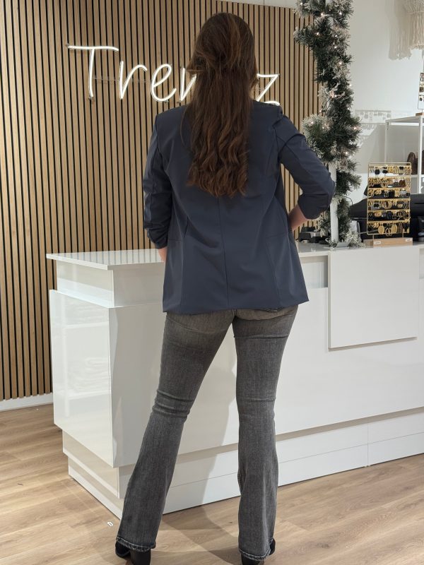 Travelstof blazer Mara anthracite - Afbeelding 3