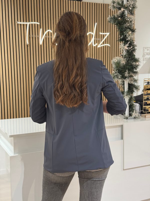 Travelstof blazer Mara anthracite - Afbeelding 4