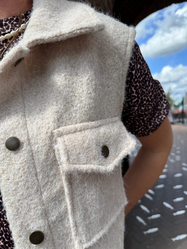 Gilet Judith beige - Afbeelding 3