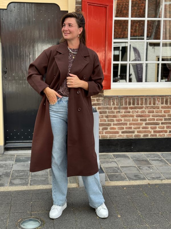 Coat Hanne choco - Afbeelding 3