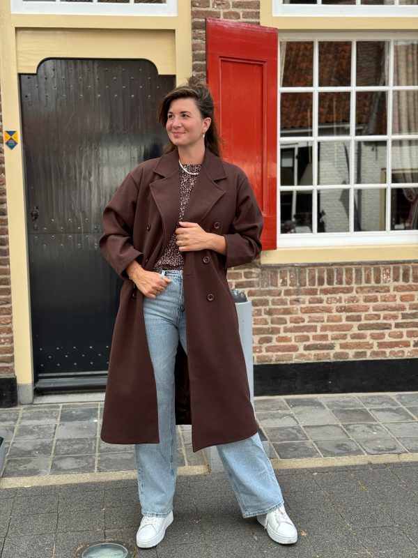 Coat Hanne choco