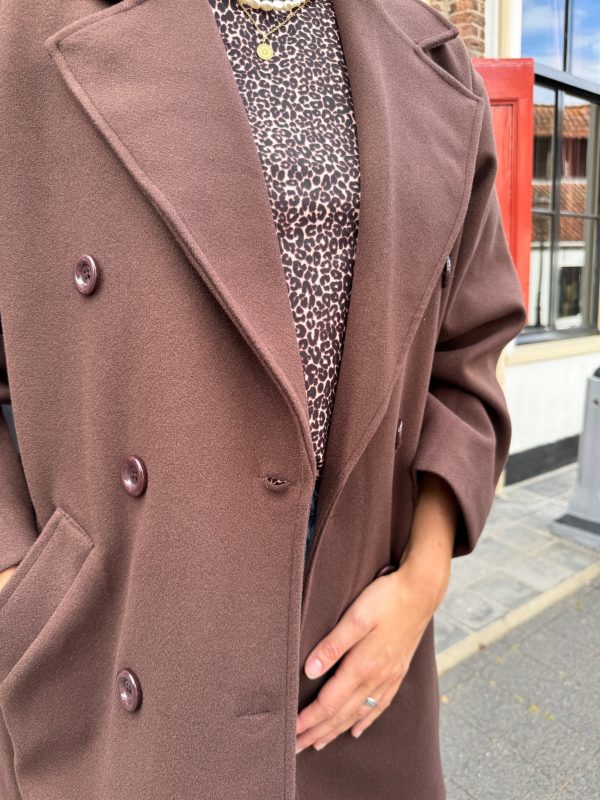 Coat Hanne choco - Afbeelding 4
