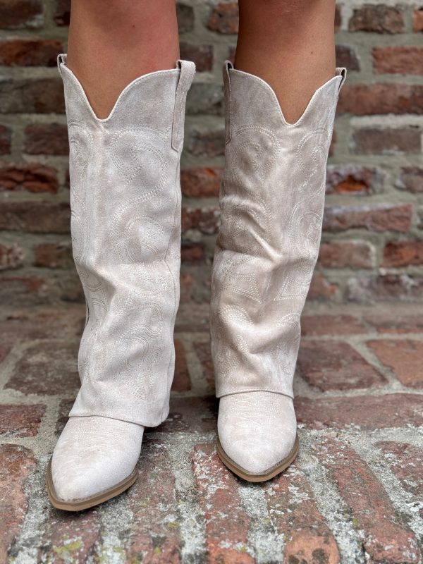 Laars Kaya beige suede - Afbeelding 4