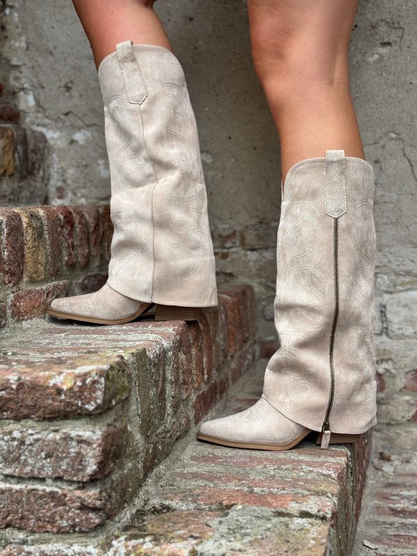 Laars Kaya beige suede - Afbeelding 3
