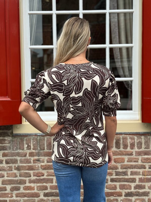 Shirtje Isabella choco - Afbeelding 3