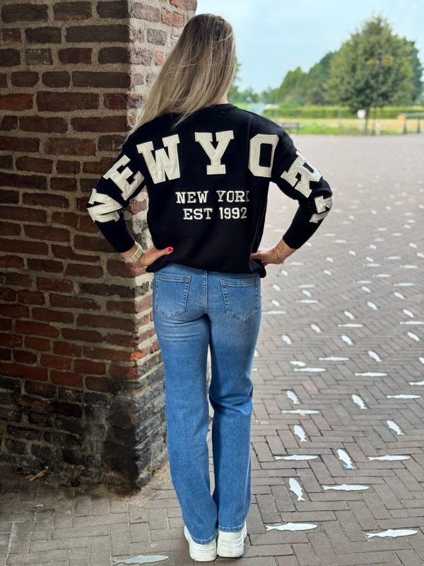Trui NY zwart - Afbeelding 4
