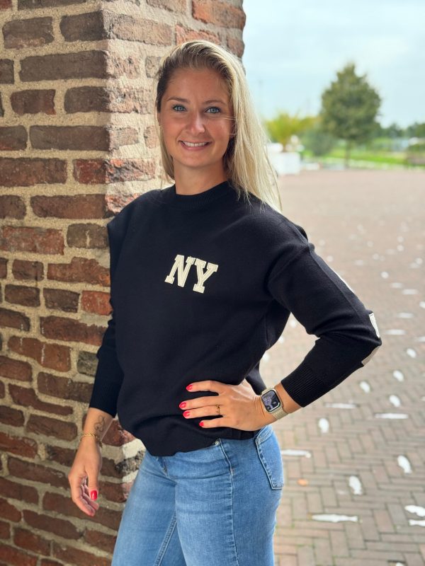 Trui NY zwart - Afbeelding 3