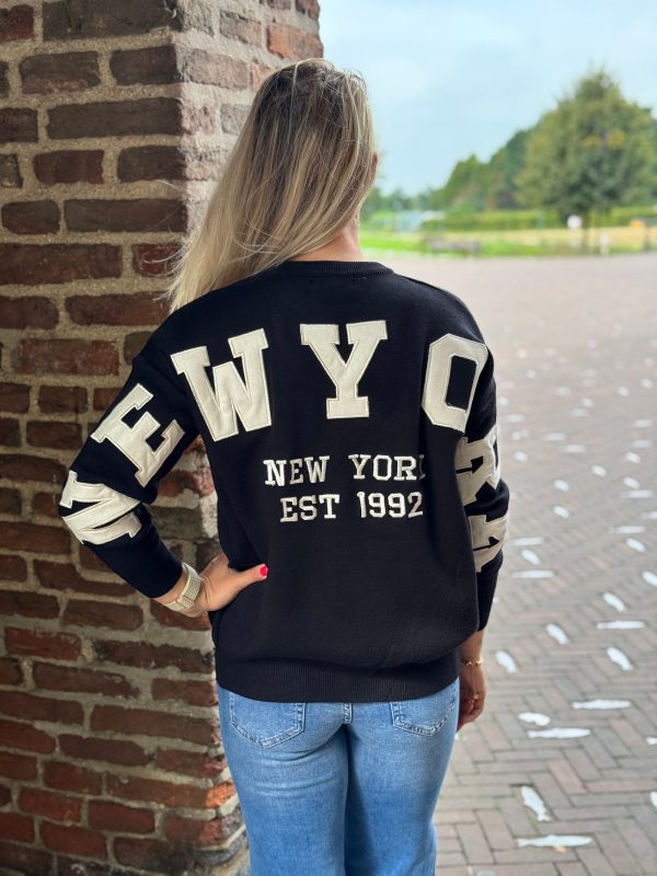 Trui NY zwart - Afbeelding 2