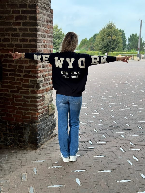 Trui NY zwart - Afbeelding 5
