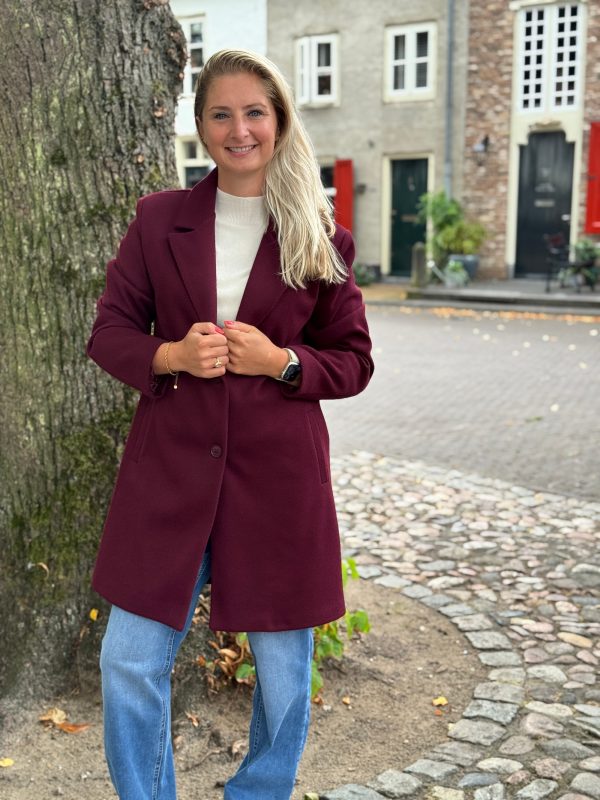 Tussenjas Kim bordeaux - Afbeelding 2