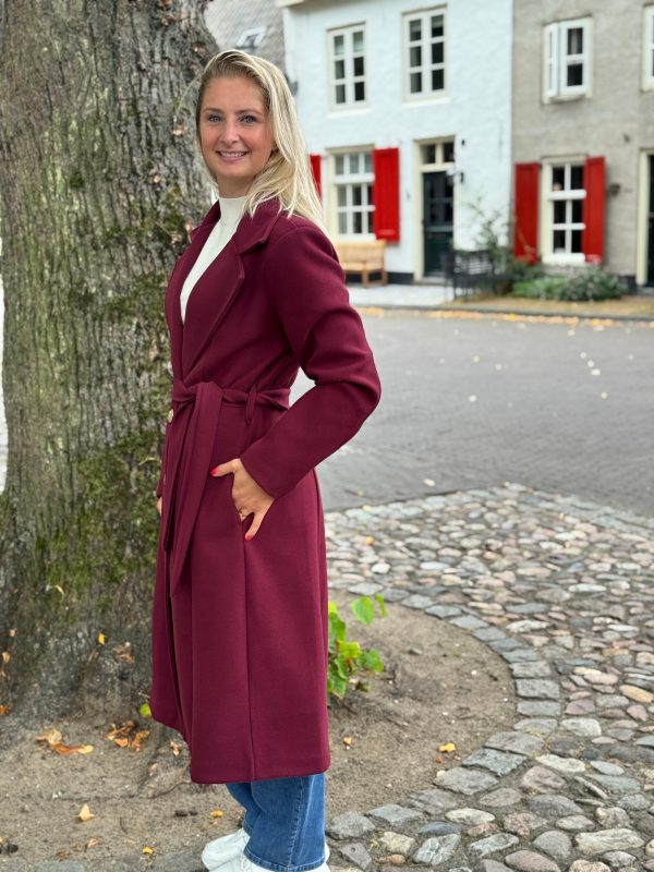 Tussenjas Sari bordeaux - Afbeelding 2