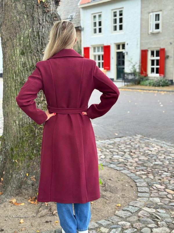 Tussenjas Sari bordeaux - Afbeelding 3