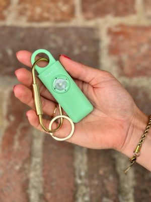 Persoonlijke veiligheidsalarm pastel green