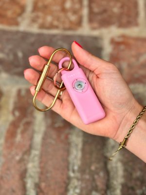 Persoonlijke veiligheidsalarm hot pink