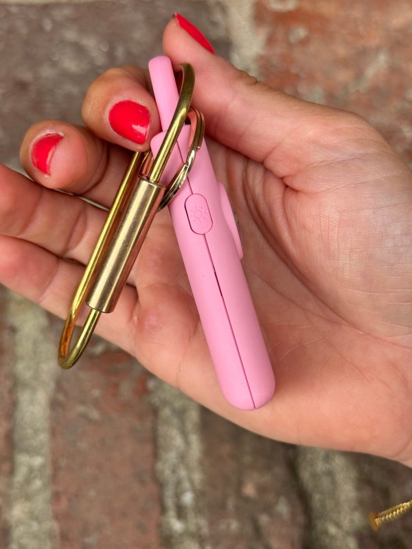Persoonlijke veiligheidsalarm hot pink - Afbeelding 2