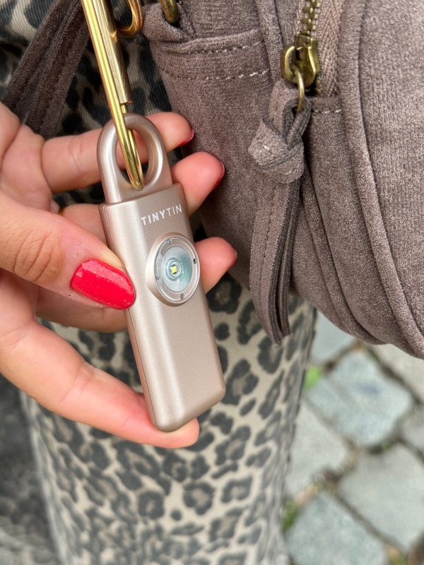 Persoonlijke veiligheidsalarm metallic rose gold - Afbeelding 8