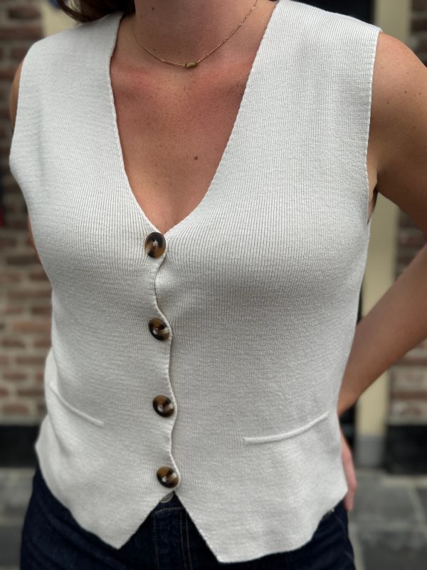 Gilet Ruth beige - Afbeelding 5