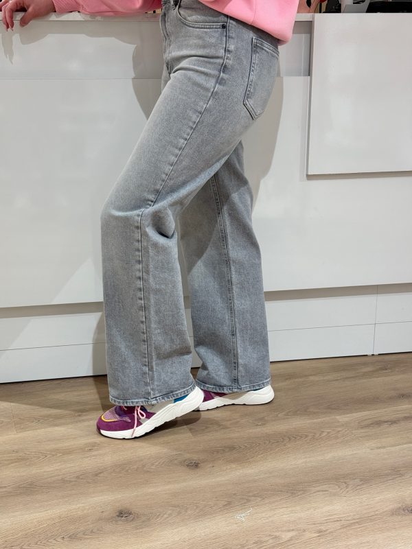 Wide jeans Juicy medium grey denim lengte 32 - Only - Afbeelding 5