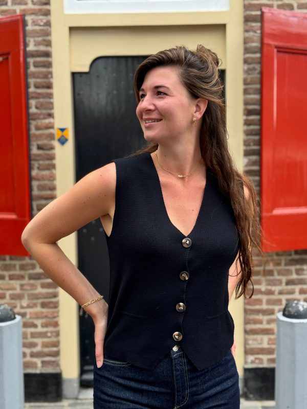 Gilet Ruth zwart - Afbeelding 2