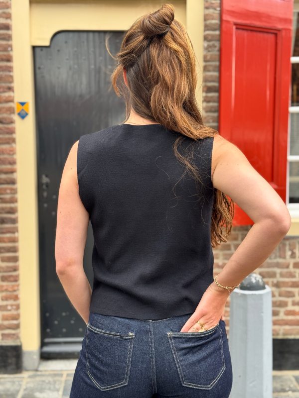 Gilet Ruth zwart - Afbeelding 4