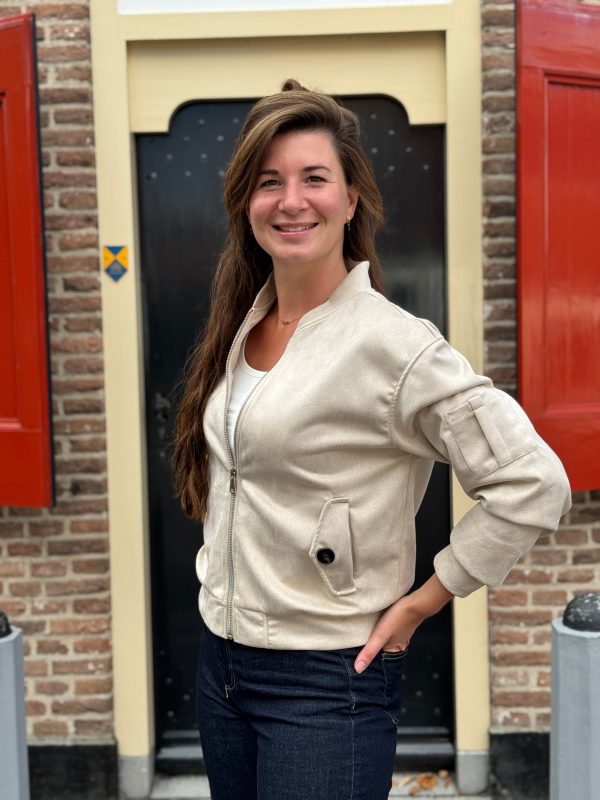 Bomberjasje Elske beige - Afbeelding 8