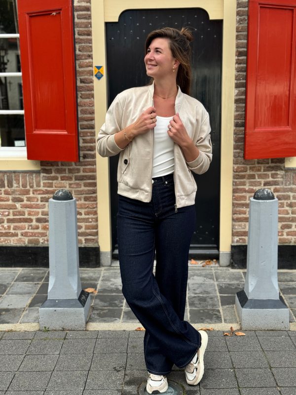 Bomberjasje Elske beige - Afbeelding 4