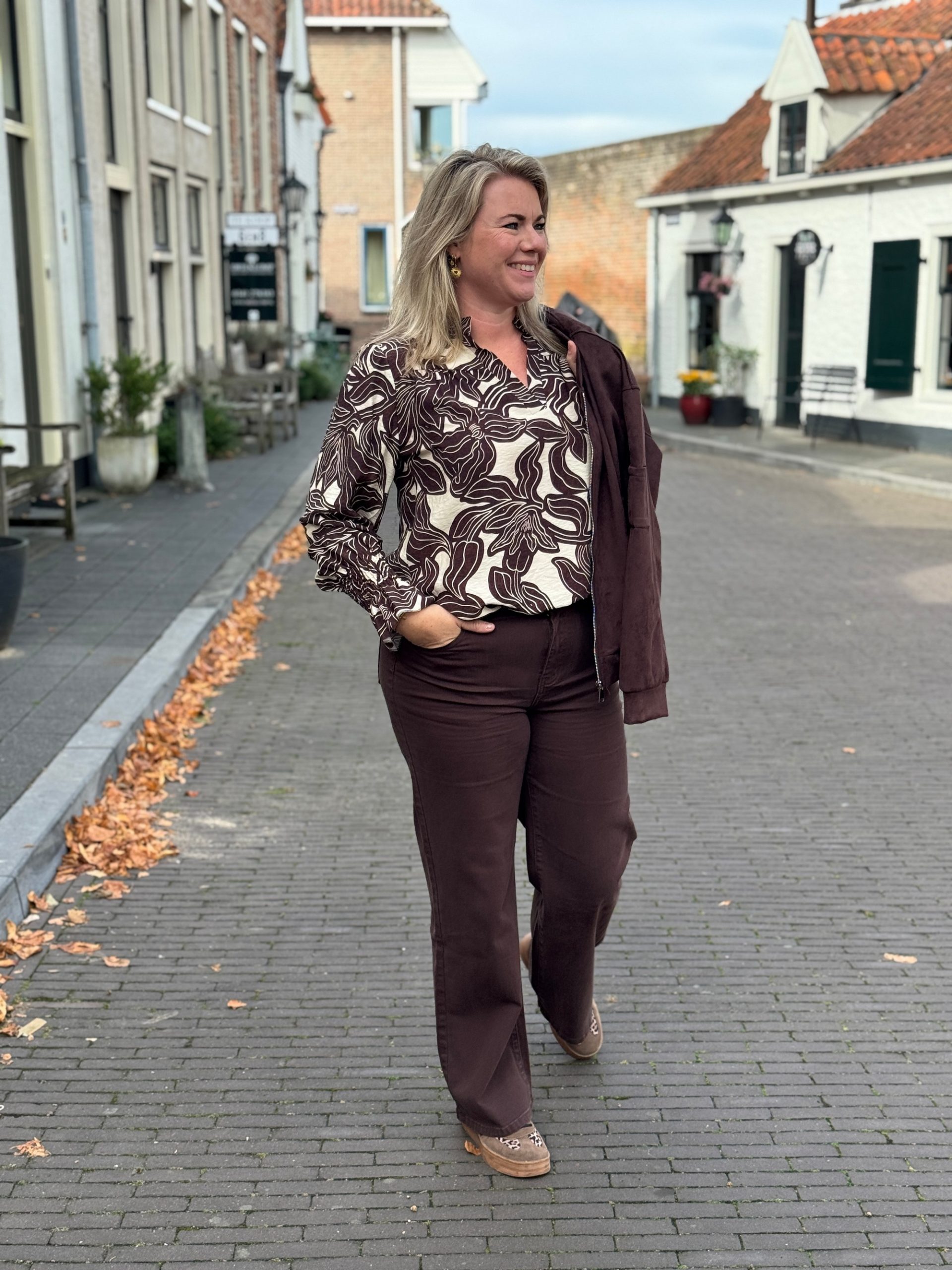 Blouse Mia choco - Afbeelding 7