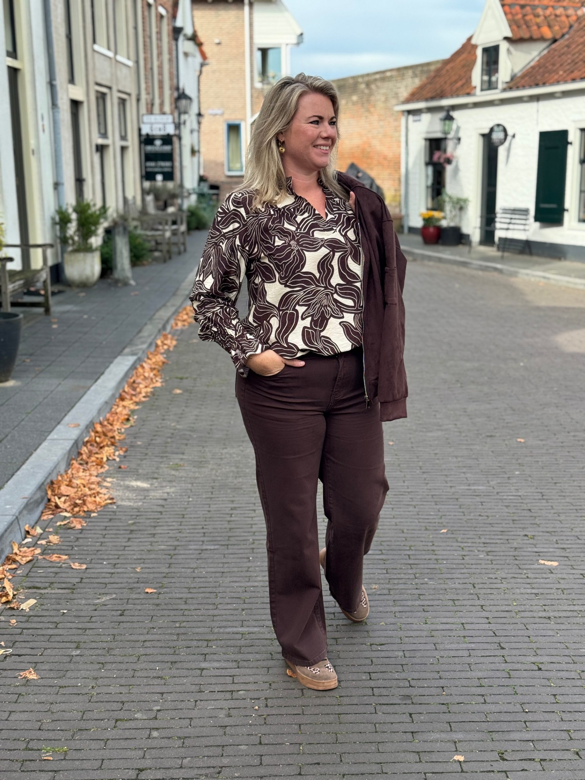 Blouse Mia choco - Afbeelding 5