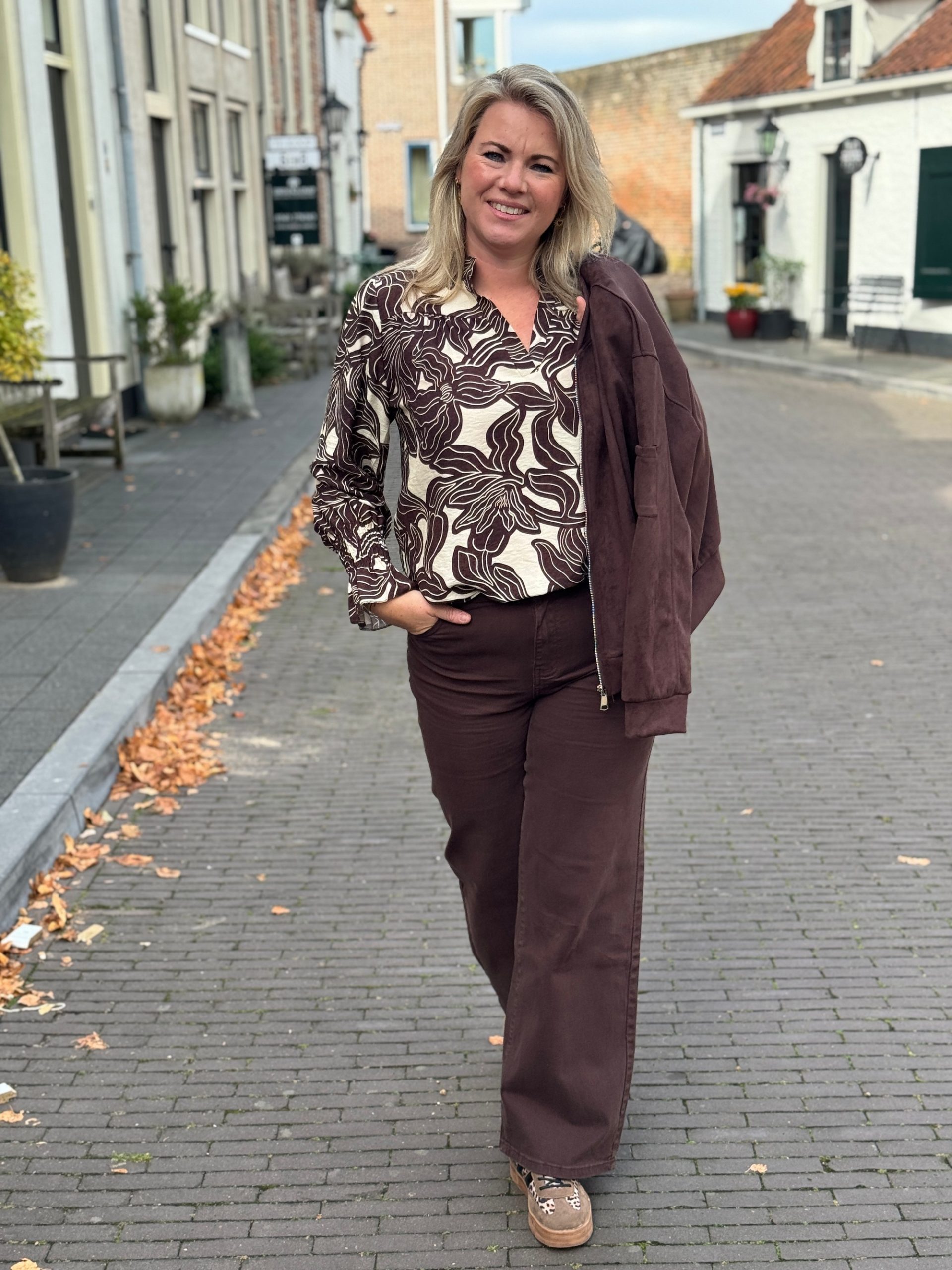 Blouse Mia choco - Afbeelding 6