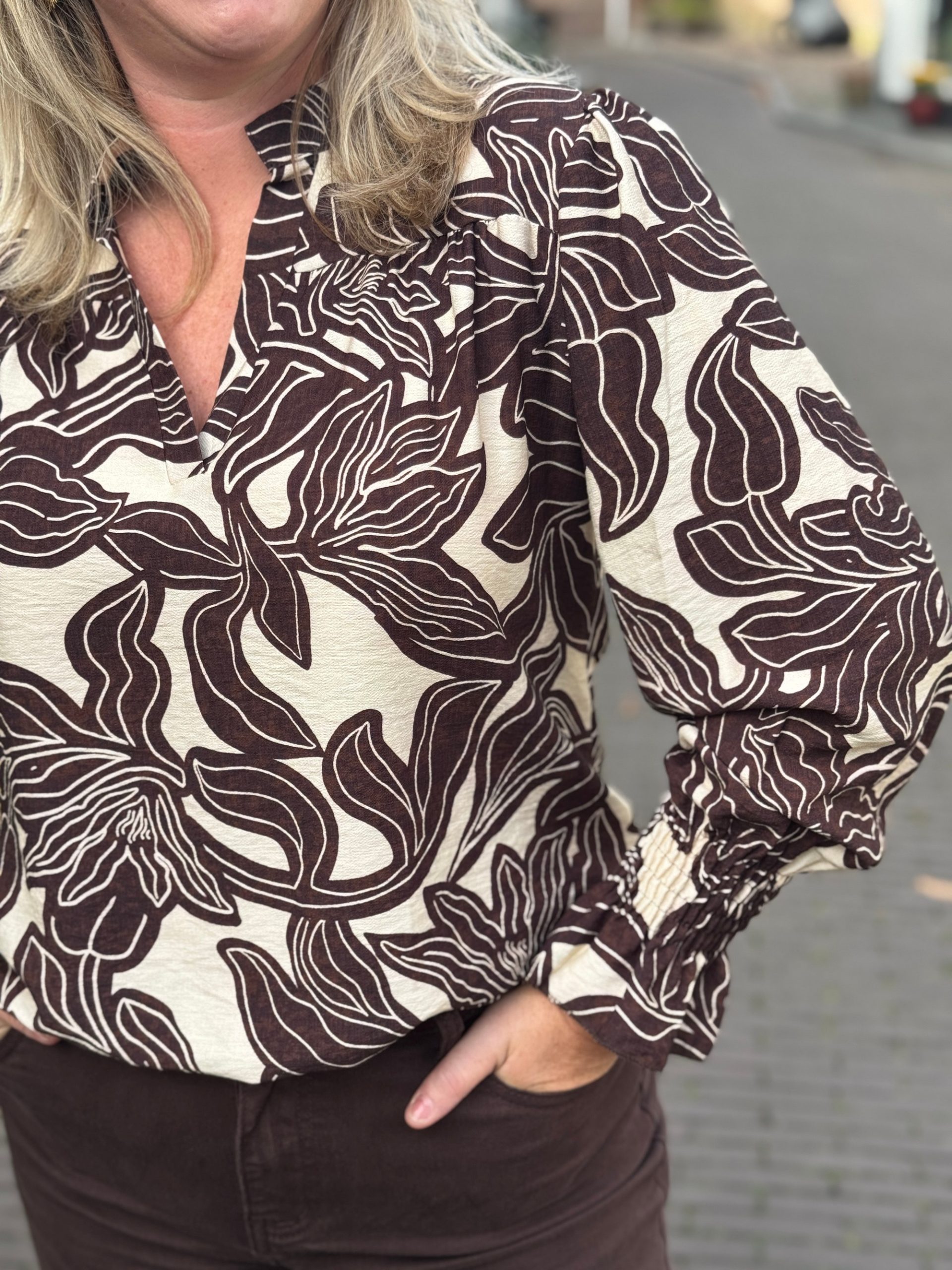 Blouse Mia choco - Afbeelding 8