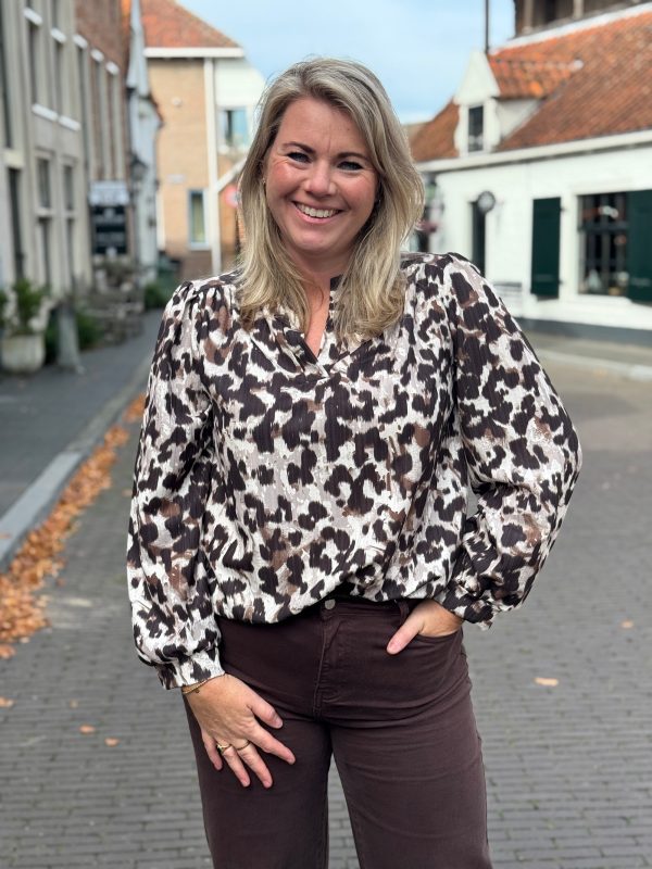 Blousetop Nila choco - Afbeelding 7