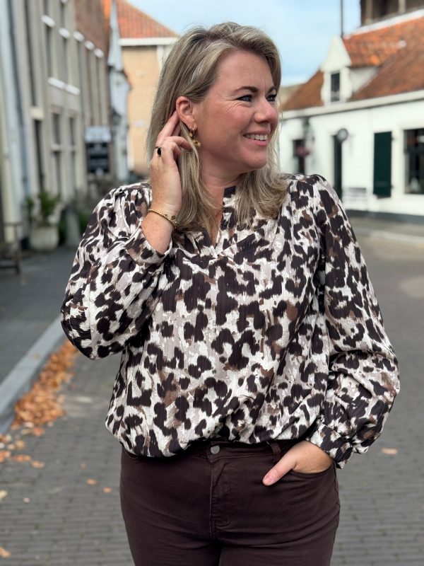 Blousetop Nila choco - Afbeelding 6
