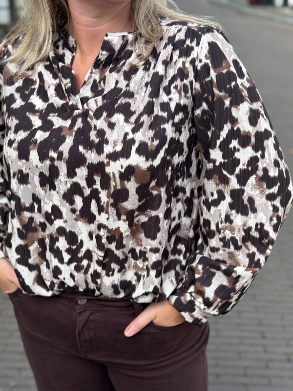 Blousetop Nila choco - Afbeelding 5