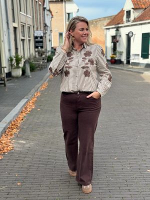 Blouse Fleur choco