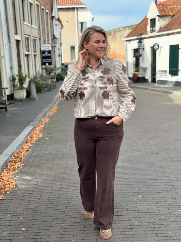 Blouse Fleur choco - Afbeelding 8