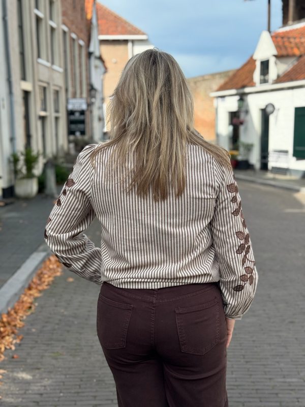Blouse Fleur choco - Afbeelding 6